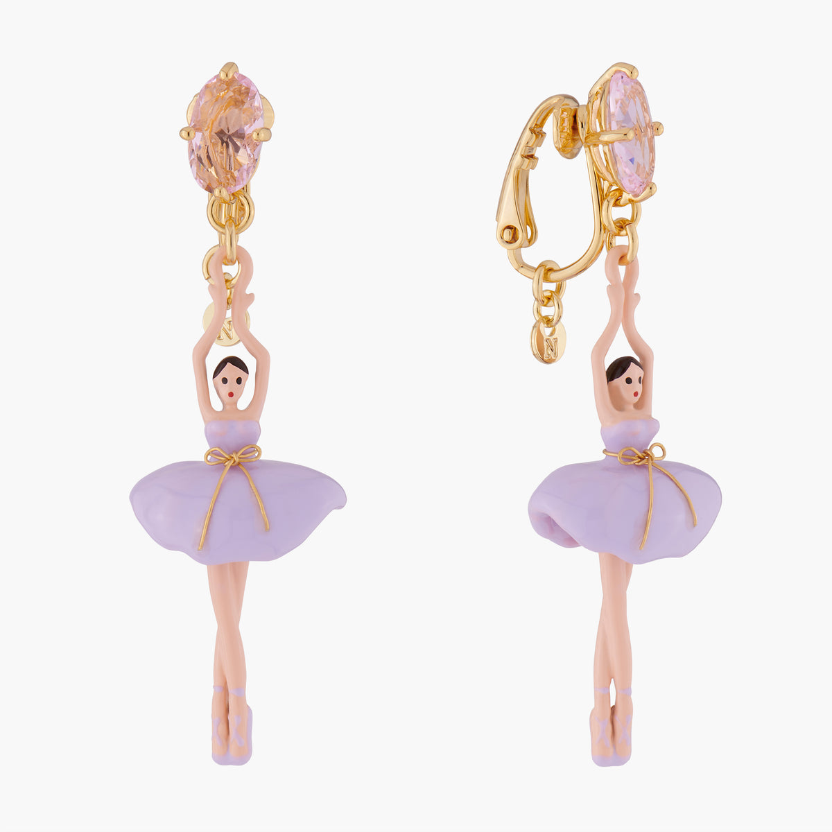 Lilac Ballerina Earrings | ALDD1151