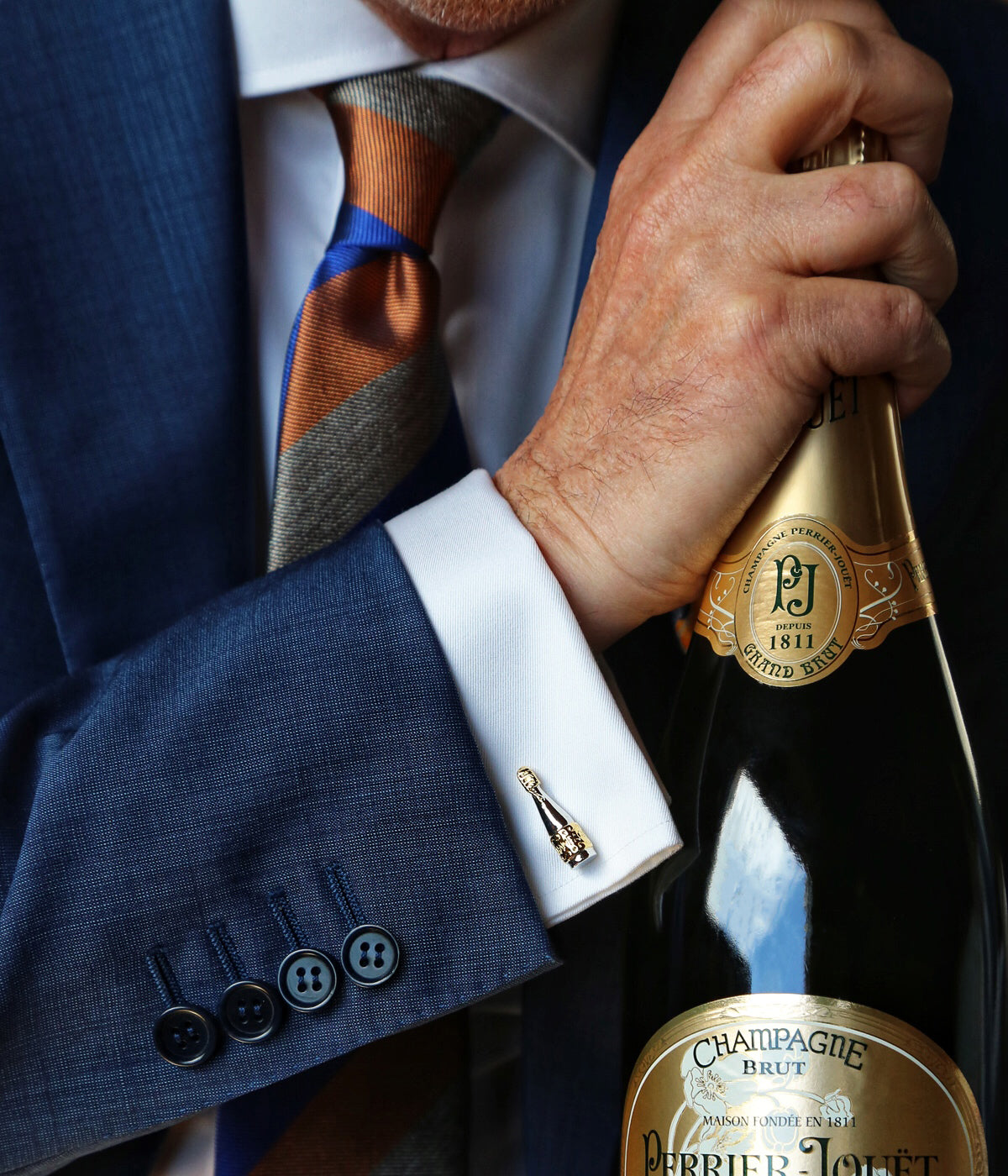 Champagne & Glasses Cufflink