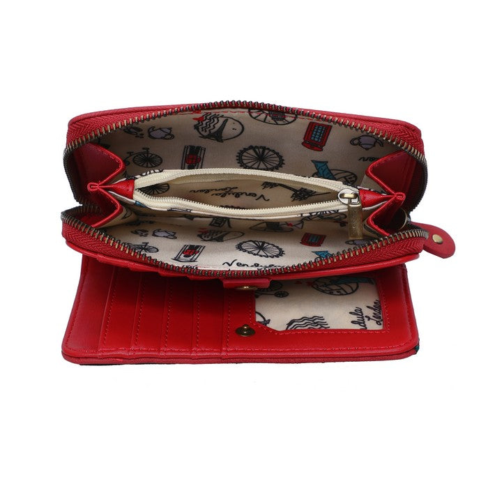 Tick Tock Clock Shop Medium Ziparound Wallet