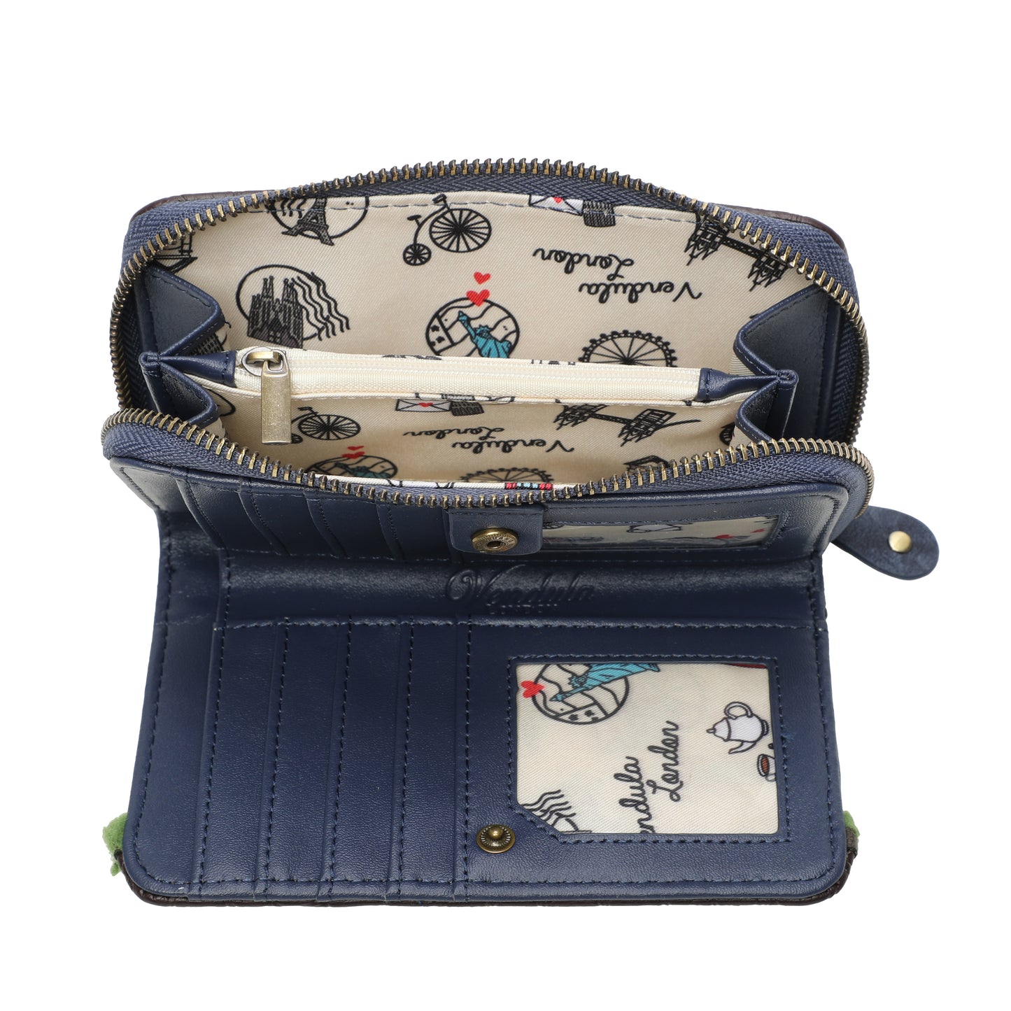 The Old Post Office - Navy Edition - Medium Ziparound Wallet