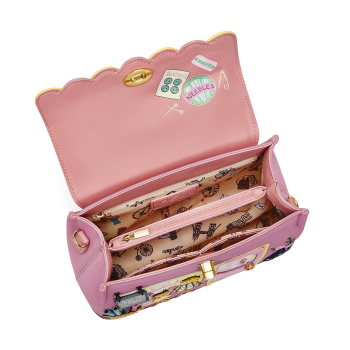 Vendula London Vendula Sewing Shop - Rasberry Edition Mini Grace Bag