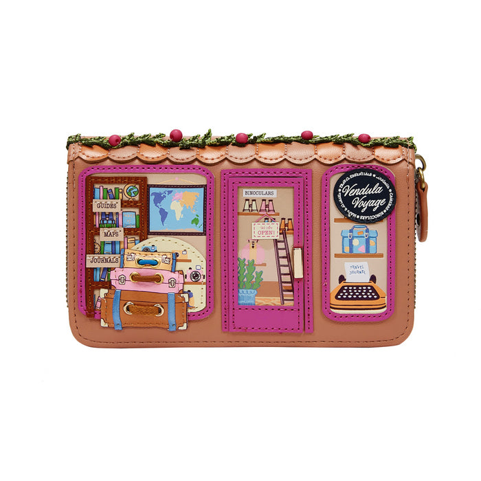 Vendula London Vendula Voyage Travel Shop Medium Ziparound Wallet