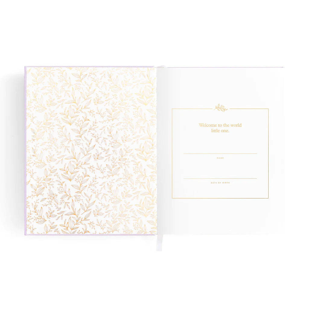 Mini Baby Book Lilac Boxed