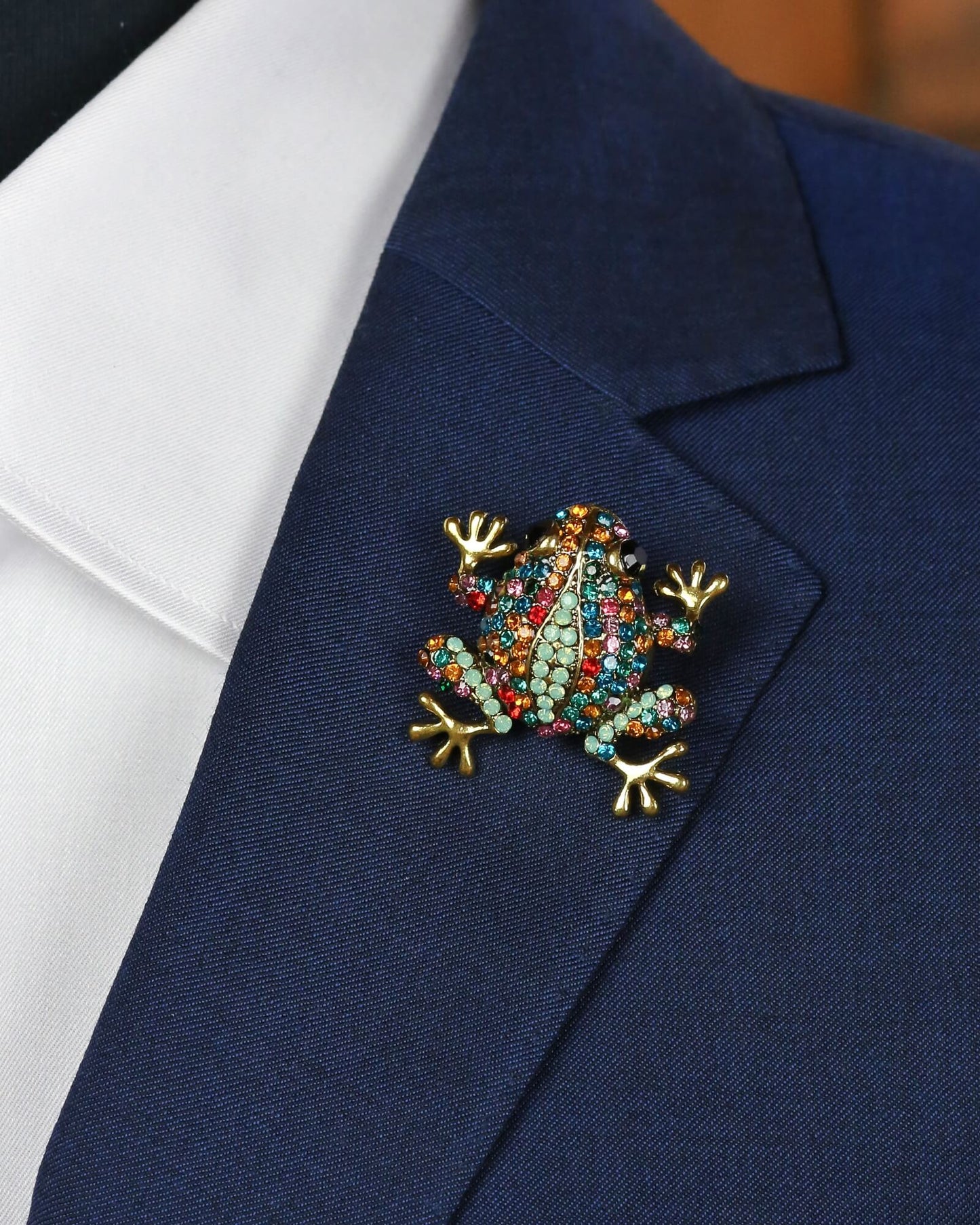 Diamante Frog Pin - Assorted