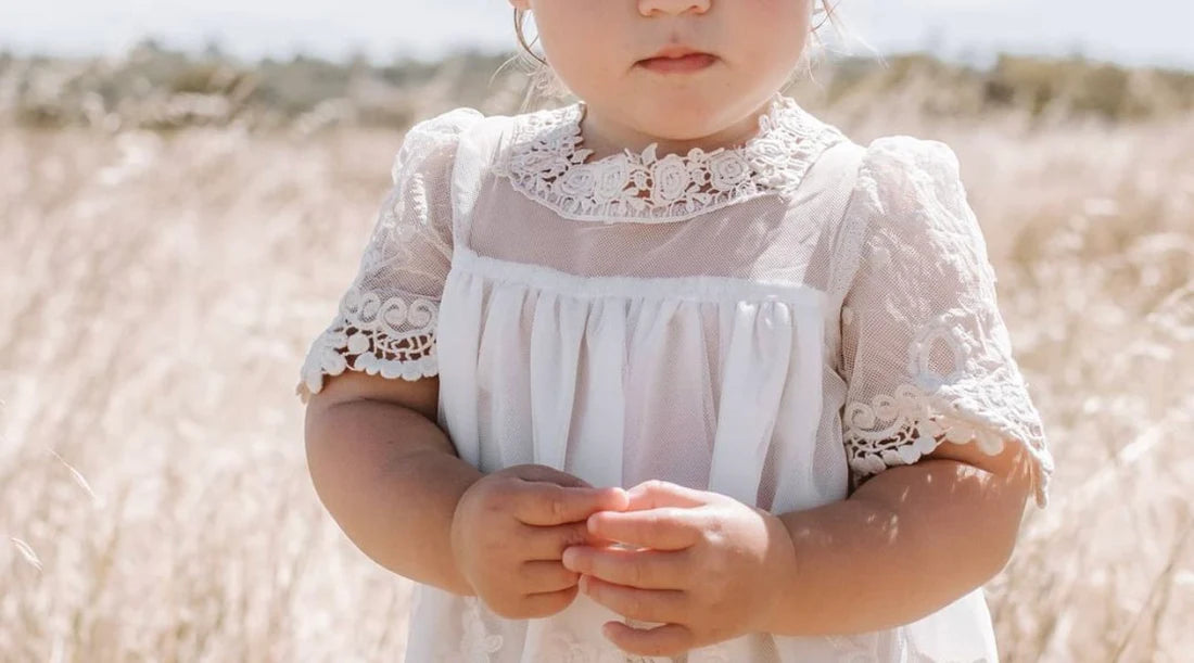 Heirloom Cherub Lace Baby Dress