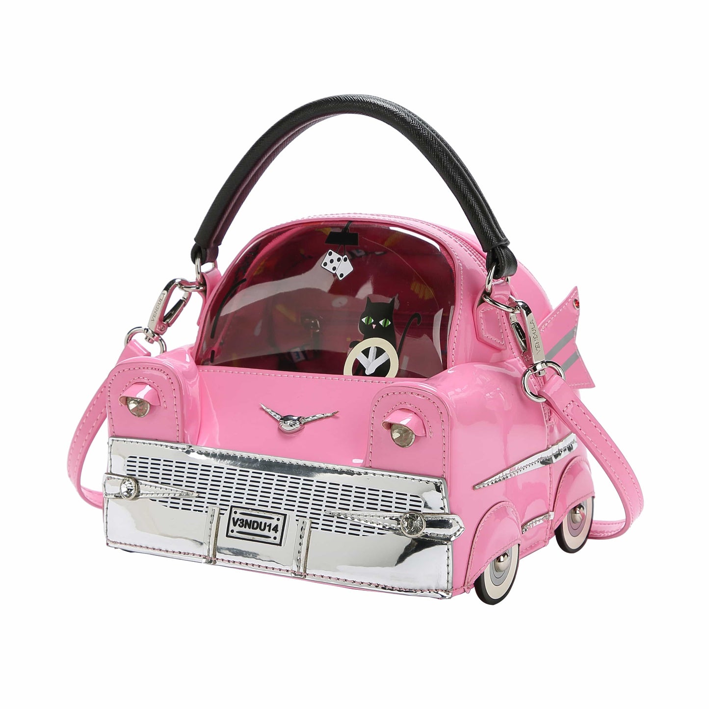 Kitty's Drive In Movie Catablanca Cattilac Top-Handle Bag