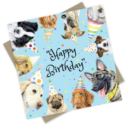 Happy Birthday Dogs Card