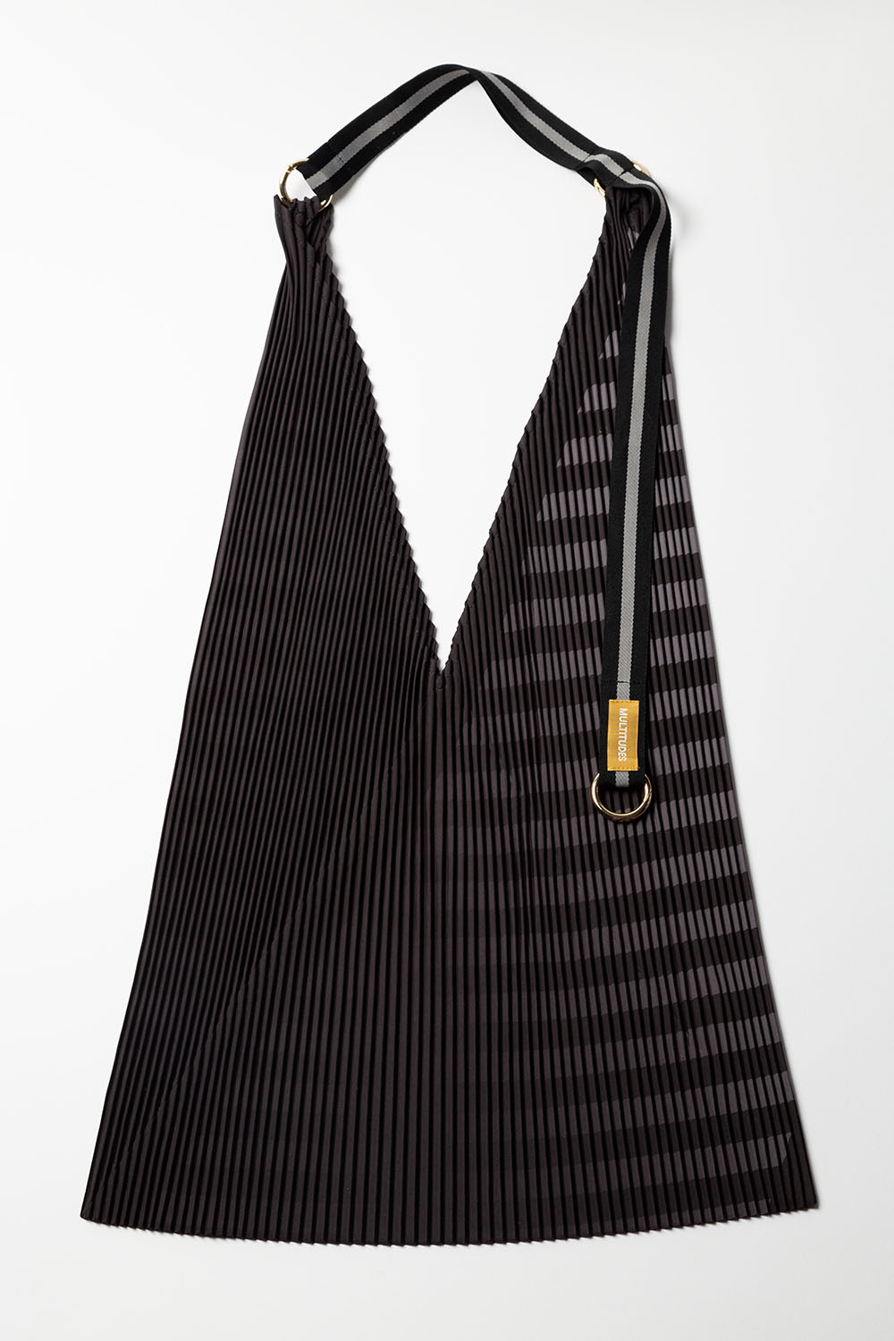 Multitudes Claudia Black Pleated Y Bag