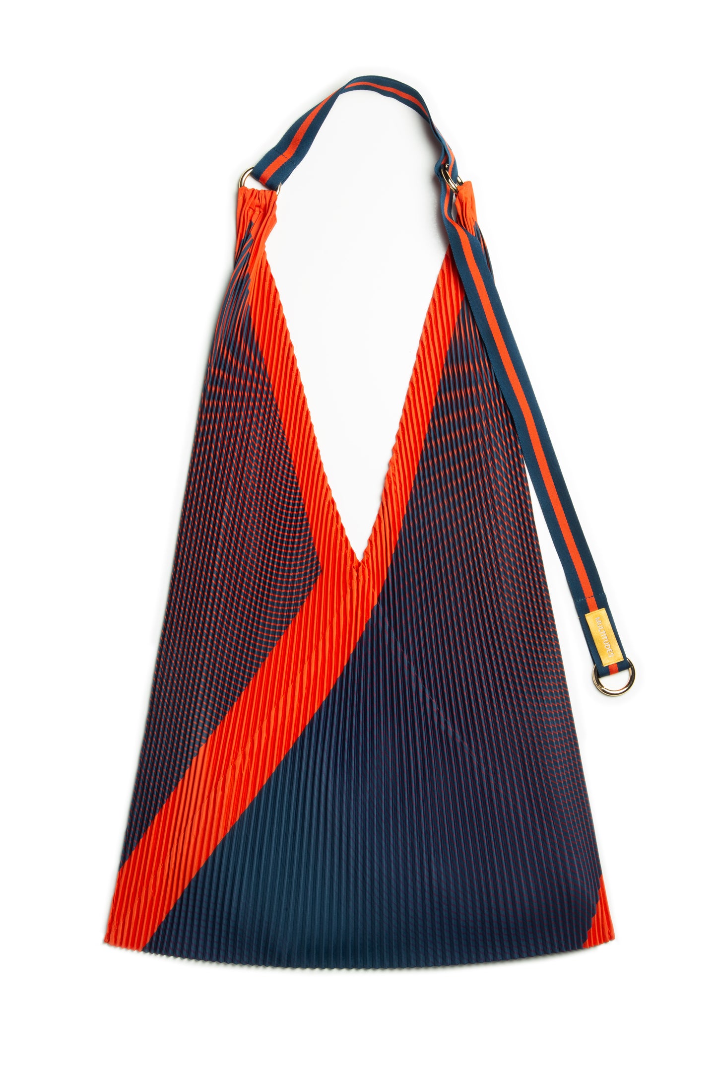 Multitudes Isabella Blue Pleated Y Bag