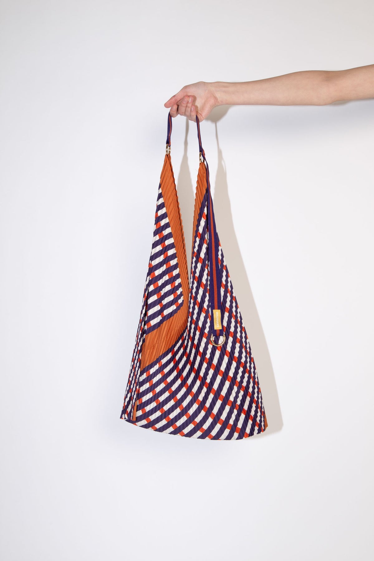 Multitudes Sophia Terracotta Pleated Y Bag