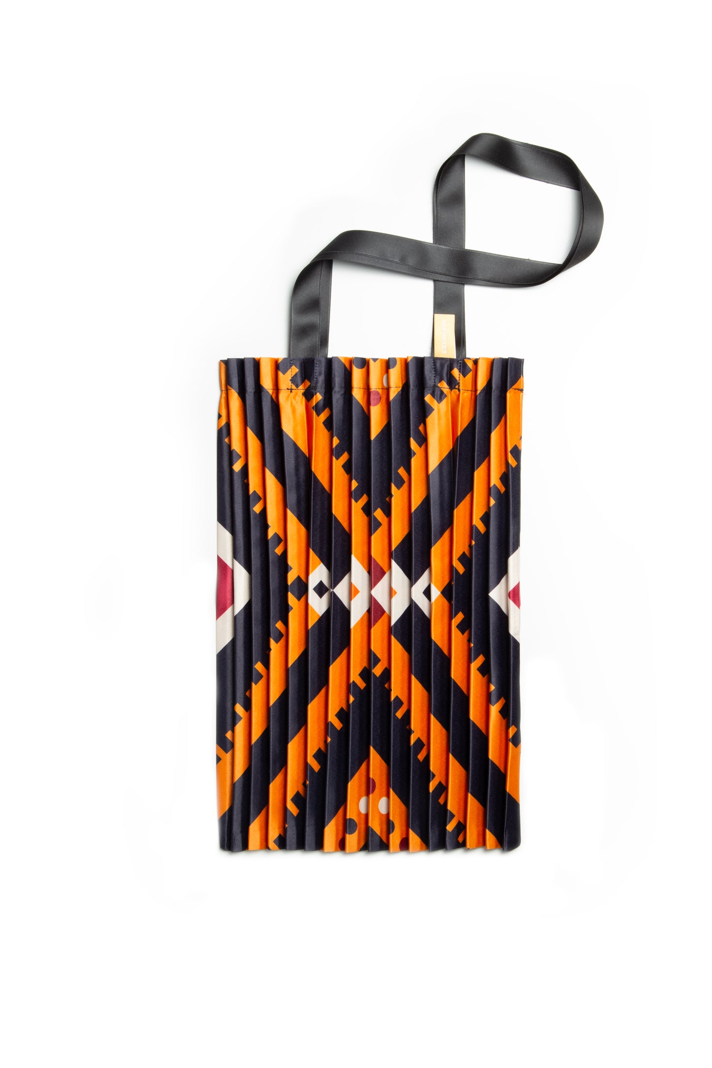 Multitudes Satin Pleated Alghero Tote Bag