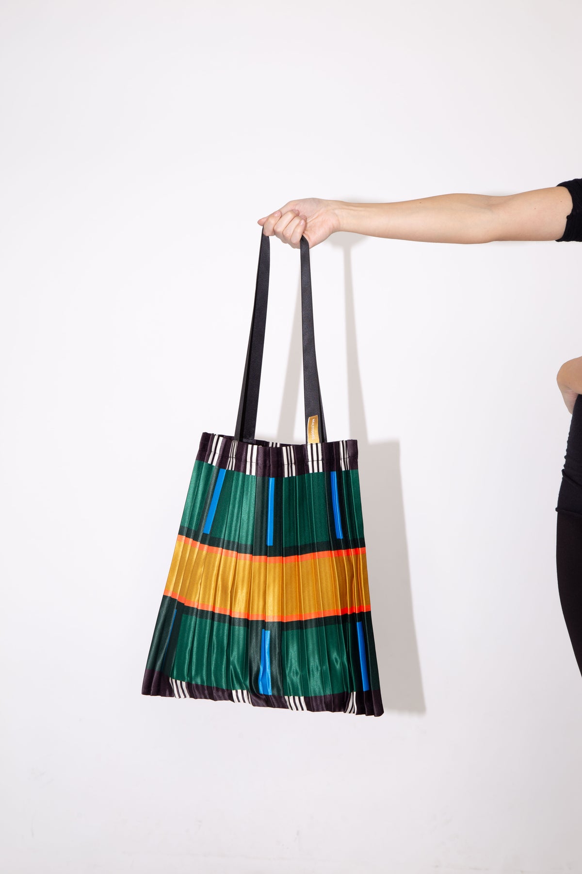 Multitudes Satin Pleated Orosei Tote Bag