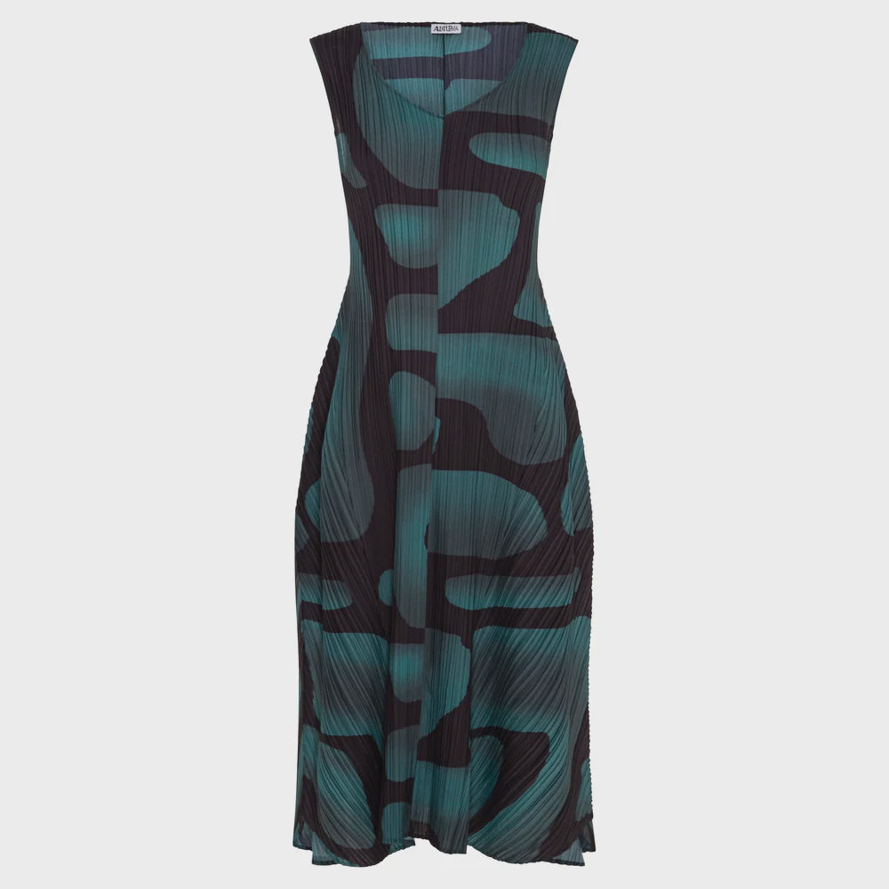 Alquema | Long Estrella Dress /Green Tucson