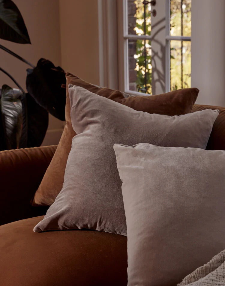 Linen/Velvet Cushion Range | Stone Square