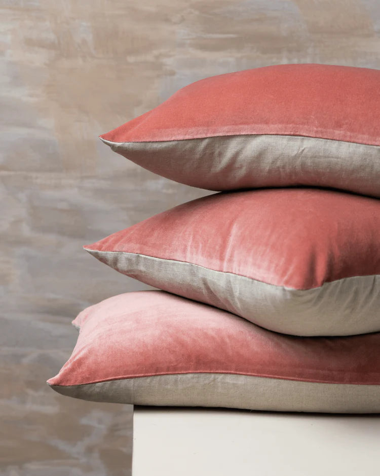 Linen/Velvet Cushion Range | Guava Square