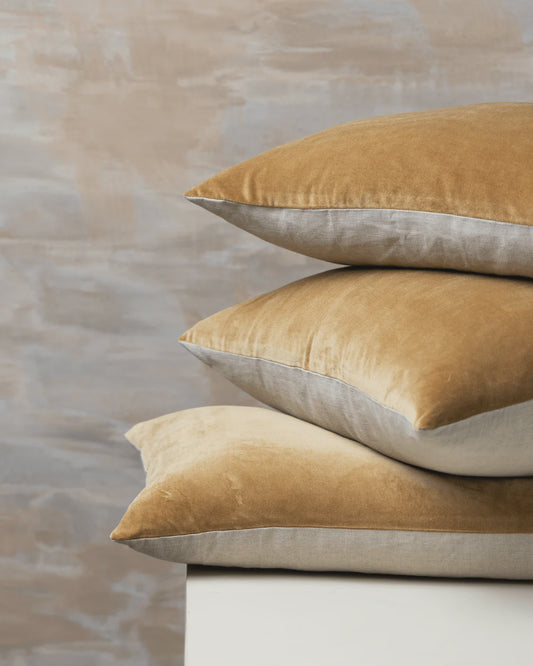 Linen/Velvet Cushion Range | Nutmeg Square