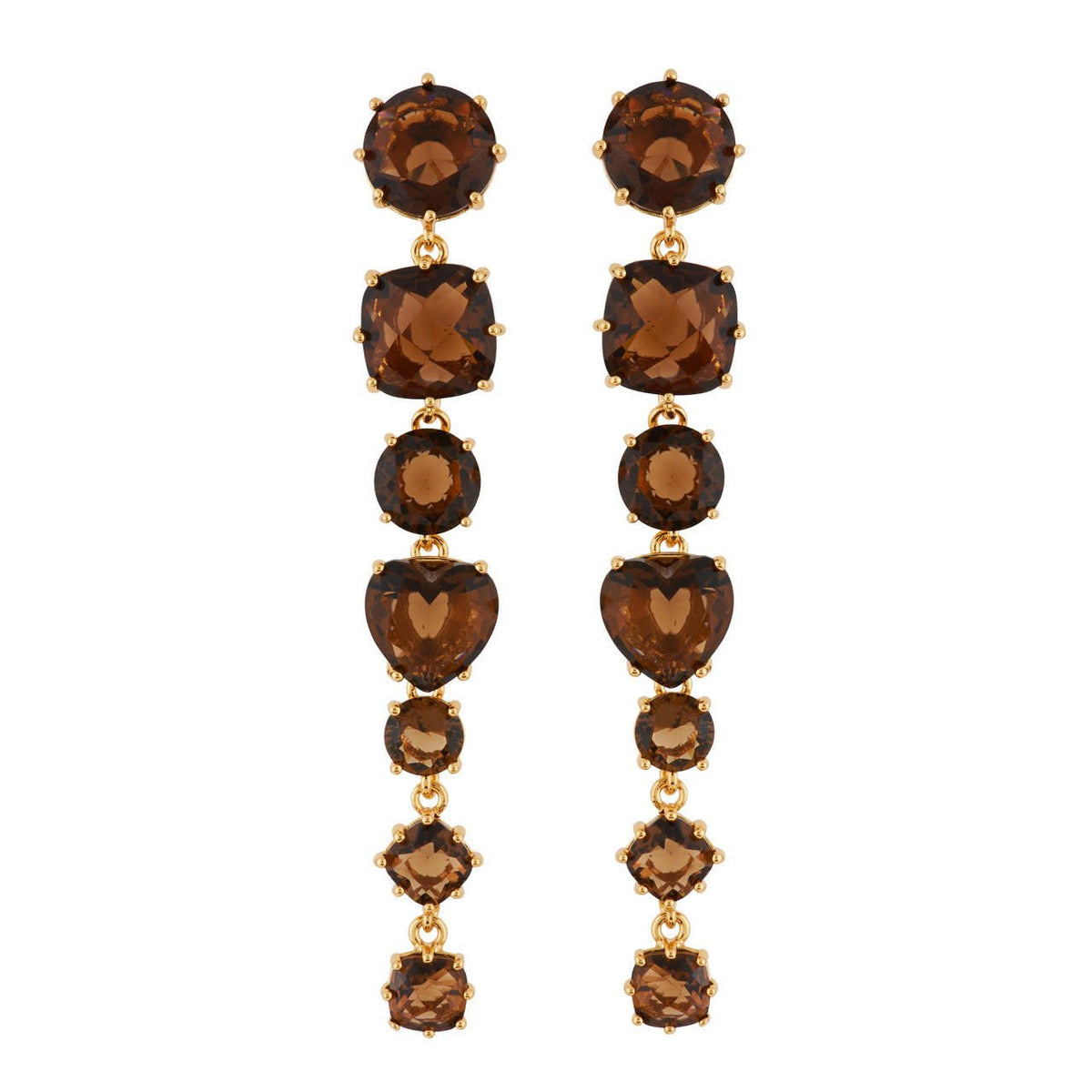 La Diamantine Smoky Quartz Necklace | AGLD3192