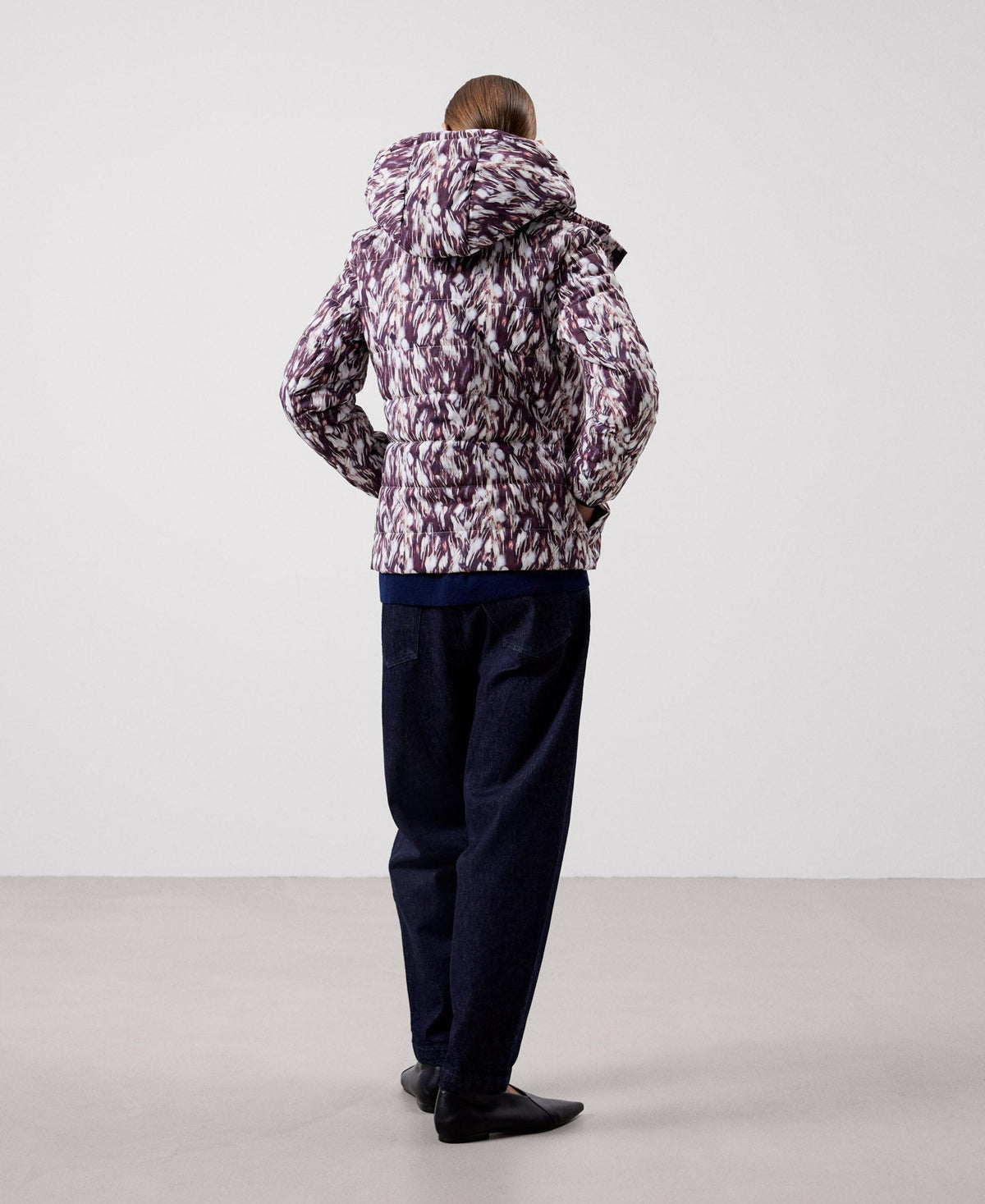 Women Short Jacket | Animal Print Padded Print Jacket by Spanish designer Adolfo Dominguez
