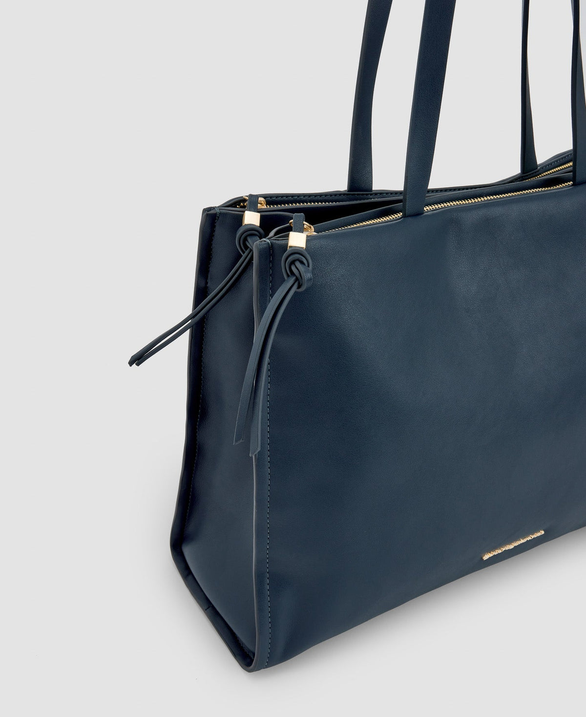 Women Bags | Anthracite Grey Recycled Material Large Shopper by Spanish designer Adolfo Dominguez