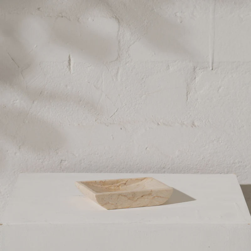 Attie Travertine Soap Dish