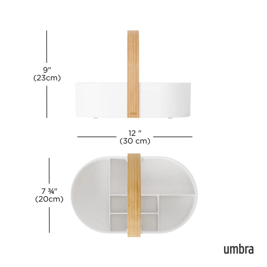 Bellwood Caddy White & Natural