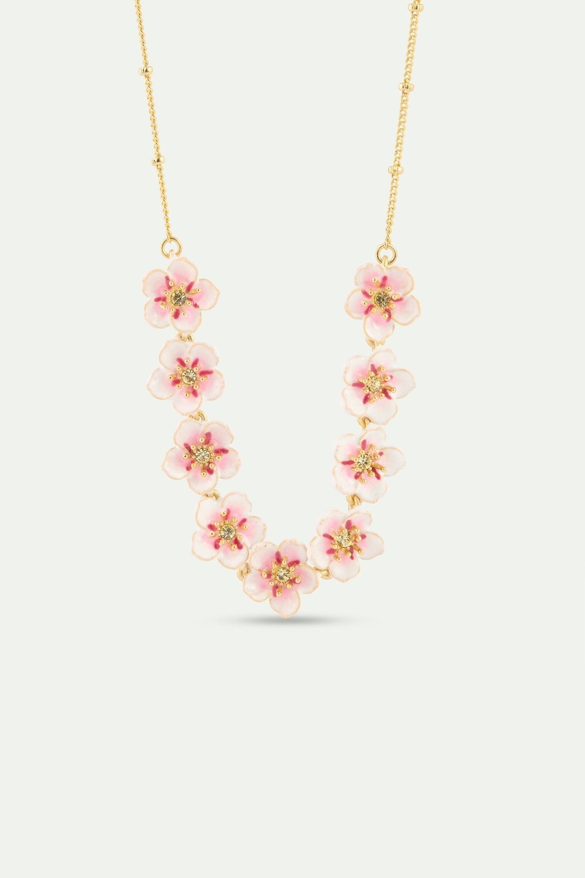 Mini Cherry Blossom Statement Necklace | AYHM3011 - Les Nereides