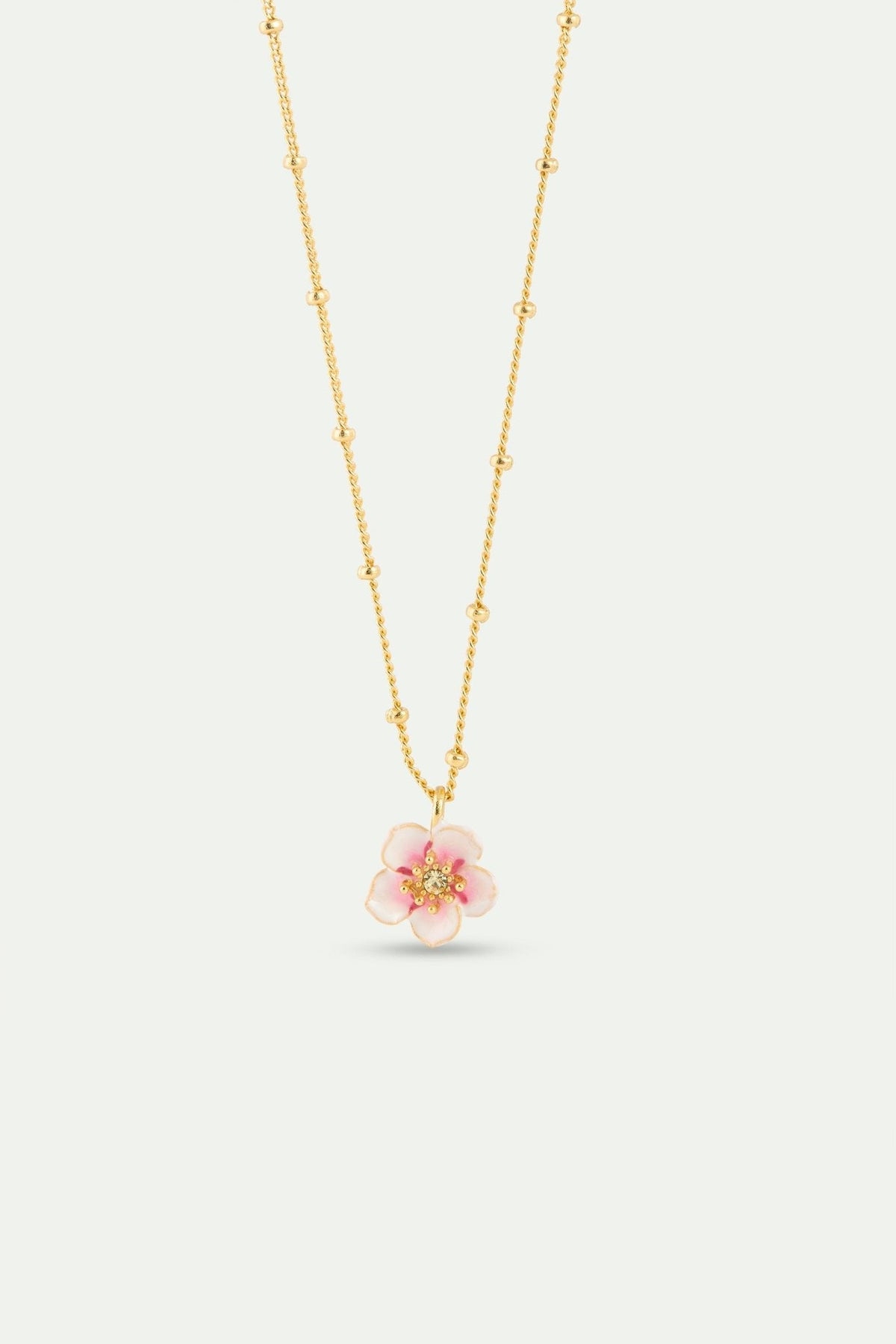 Mini Cherry Blossom Pendant Necklace | AYHM3021 - Les Nereides