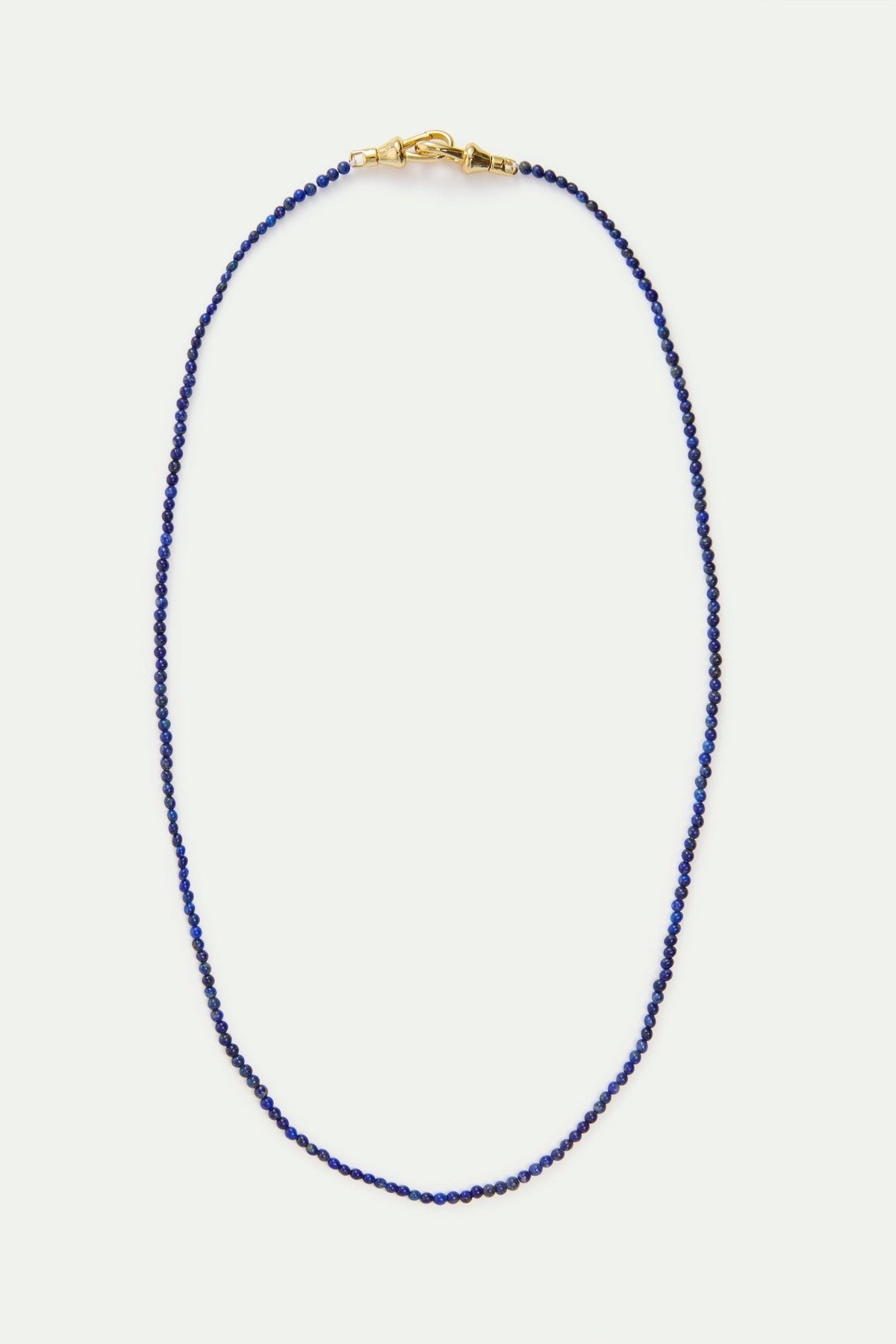 Thin Blue Lapis Lazuli Bead Necklace | AYPE3021 - Les Nereides