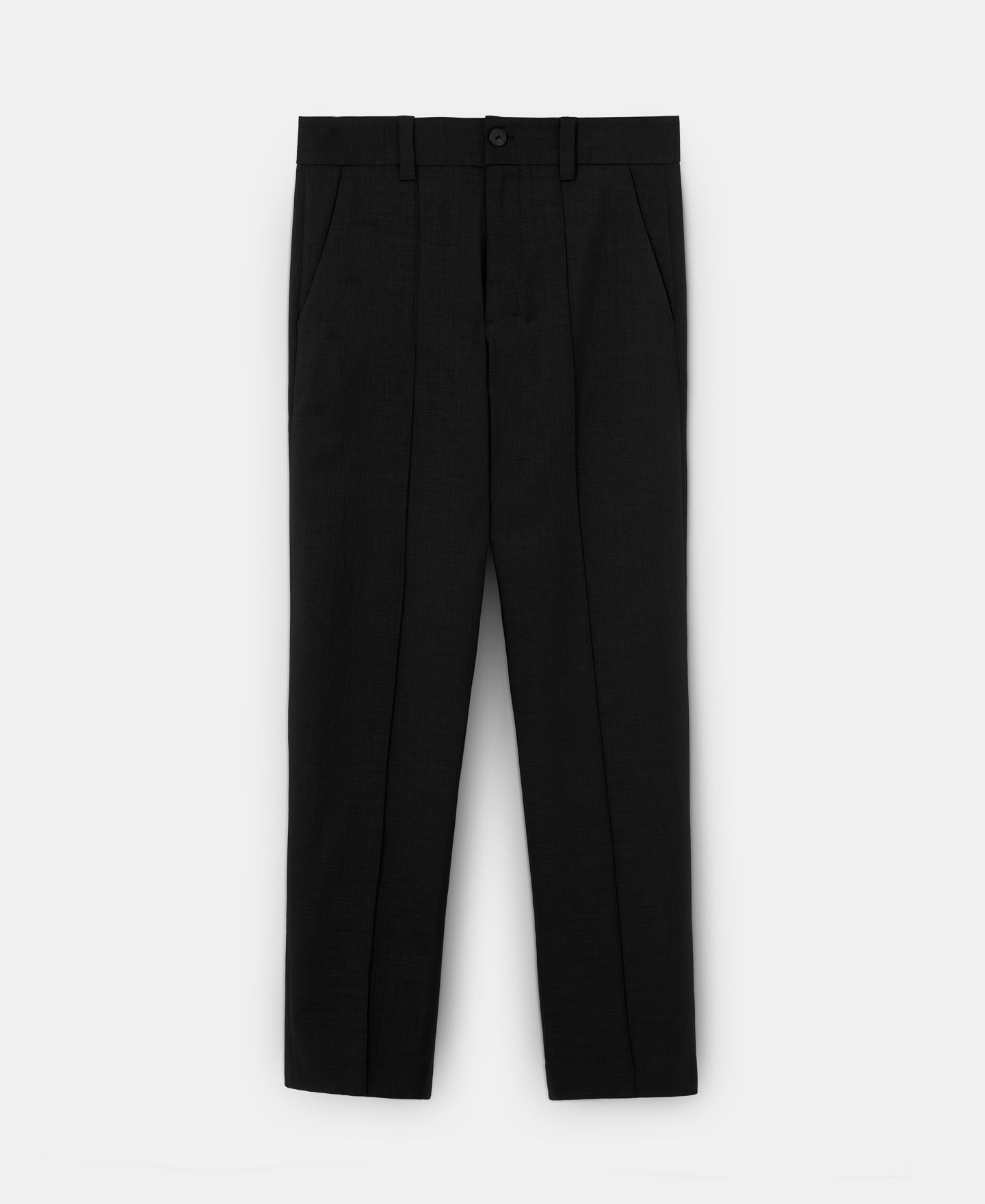 Women Trousers | Black High-Waisted Tailored Trousers by Spanish designer Adolfo Dominguez