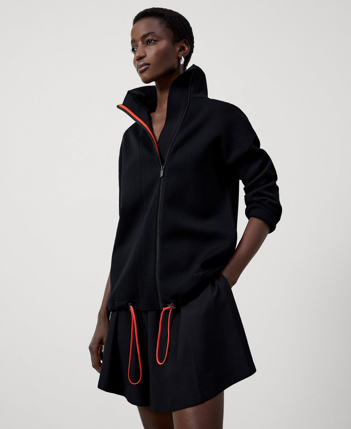 Women Knit Jacket | Black Knit Jacket by Spanish designer Adolfo Dominguez