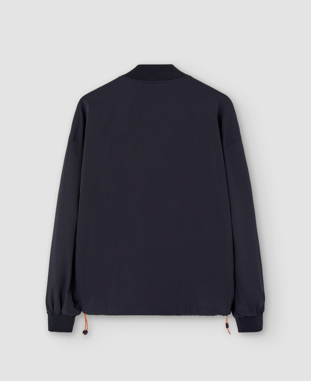 Men Jacket | Black Nylon Bomber With Backpack by Spanish designer Adolfo Dominguez