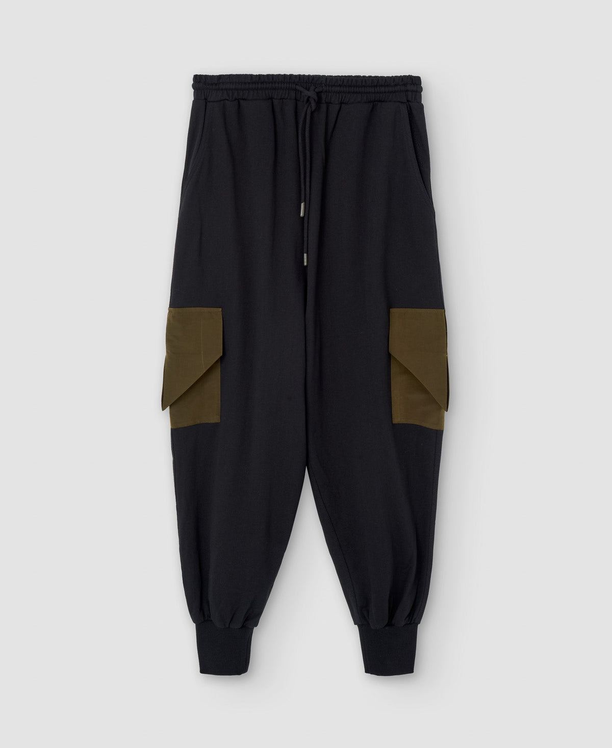Women Trousers | Black Plush Jogger Trousers by Spanish designer Adolfo Dominguez