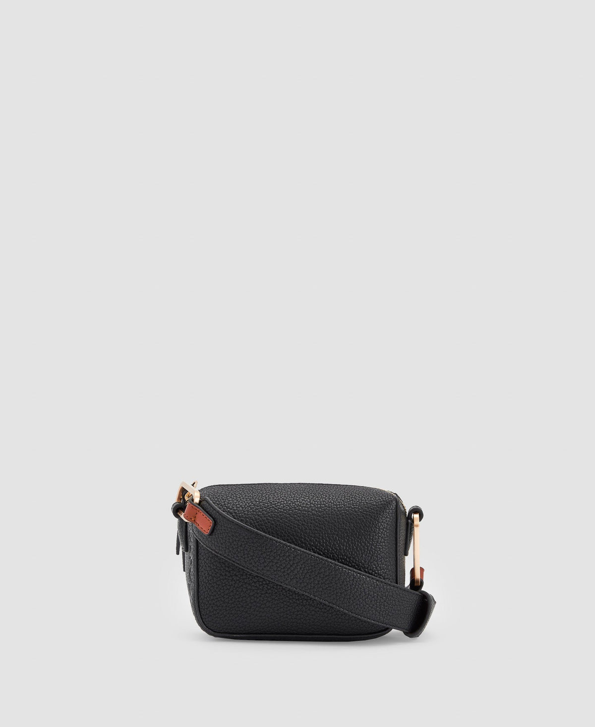 Women Bags | Black Recycled Materials Shoulder Bag by Spanish designer Adolfo Dominguez