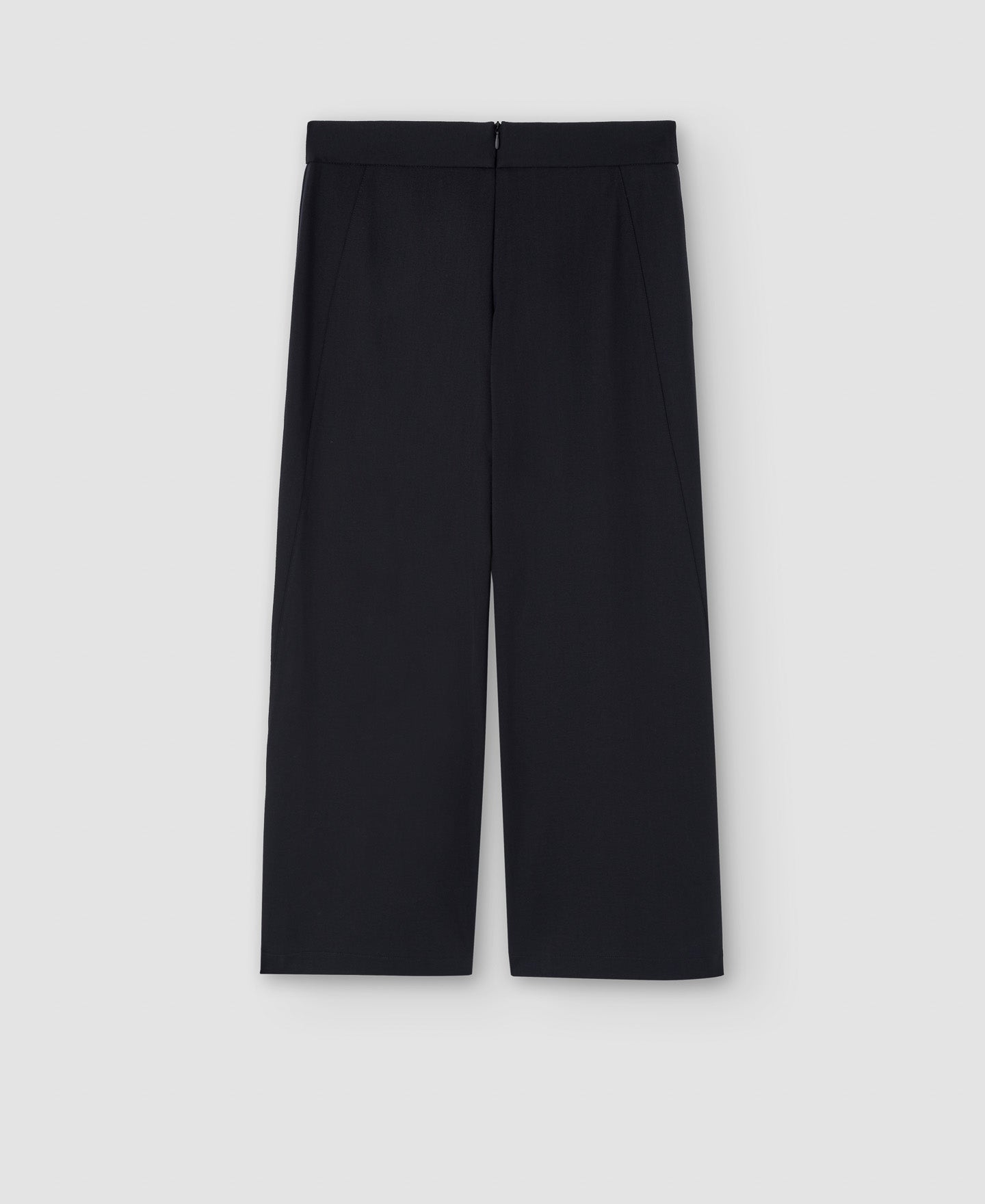 Women Trousers | Black Recycled Nylon Culotte Trousers by Spanish designer Adolfo Dominguez