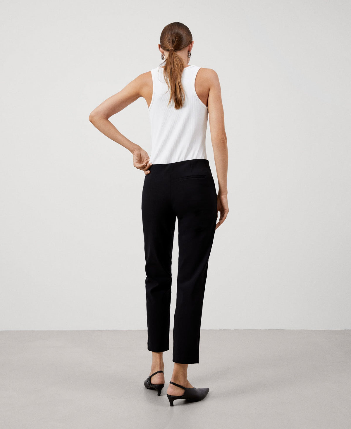 Women Trousers | Black Skinny Jeans by Spanish designer Adolfo Dominguez