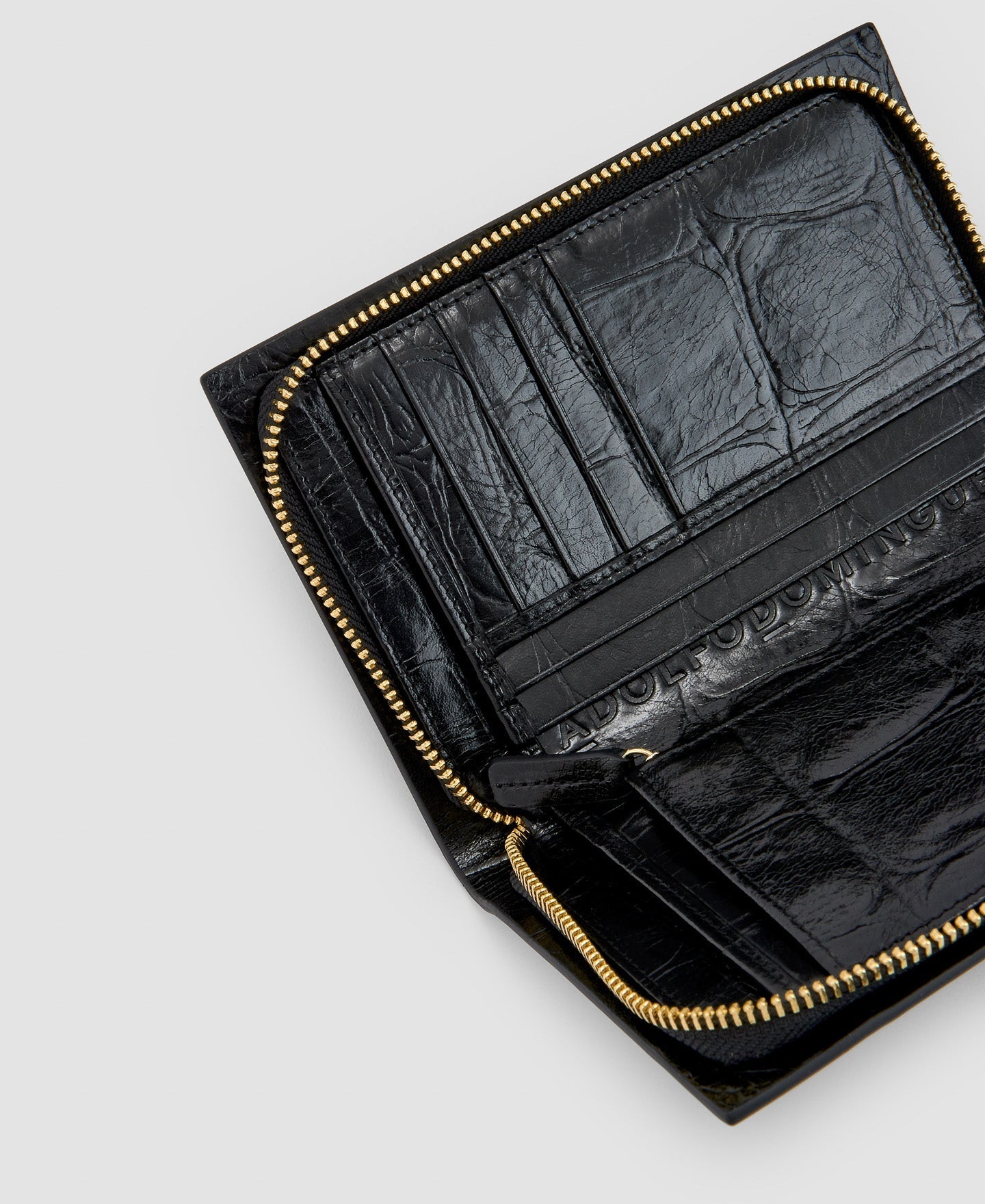 Women Wallet | Black Small Wallet In Coco Leather by Spanish designer Adolfo Dominguez