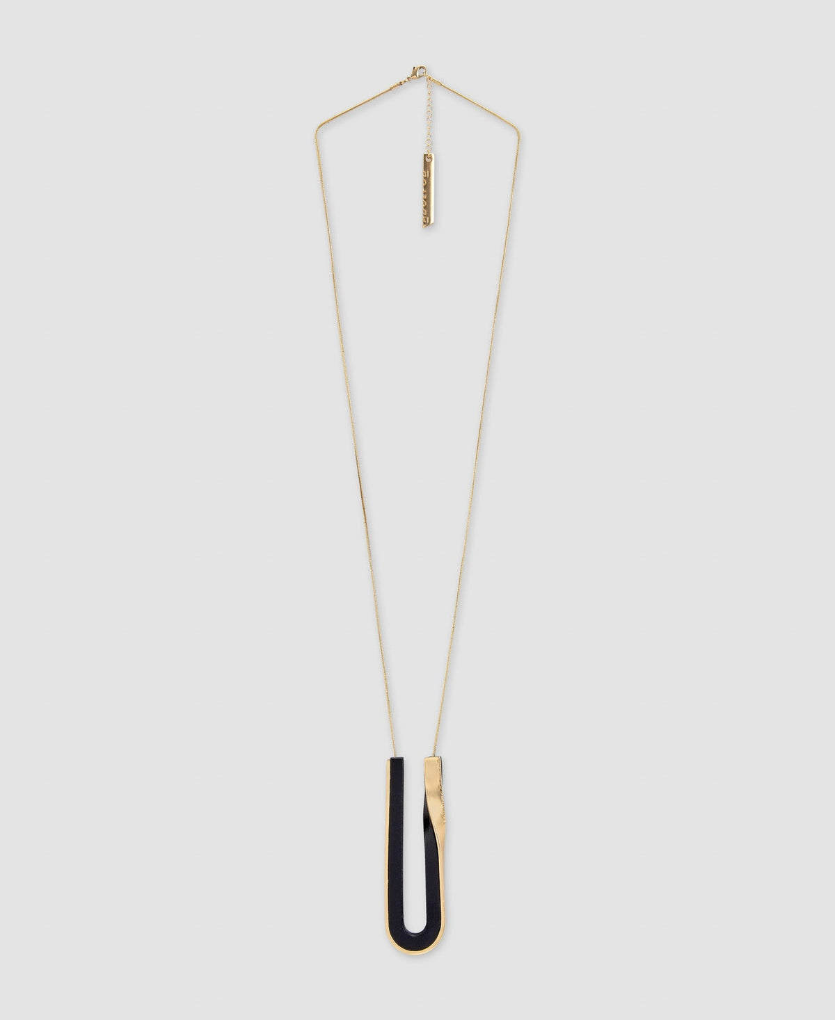 Women Necklace | Black Zinc And Responsible Wood Necklace by Spanish designer Adolfo Dominguez