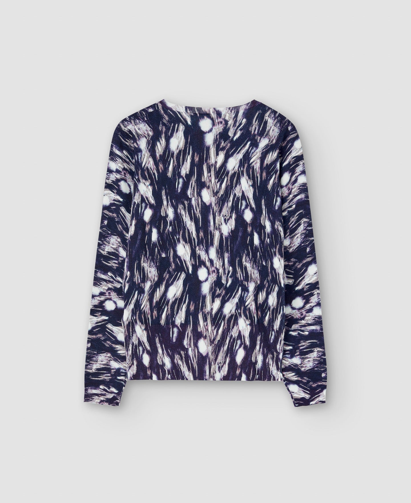 Women Jersey | Blue Print Viscose And Nylon Sweater by Spanish designer Adolfo Dominguez