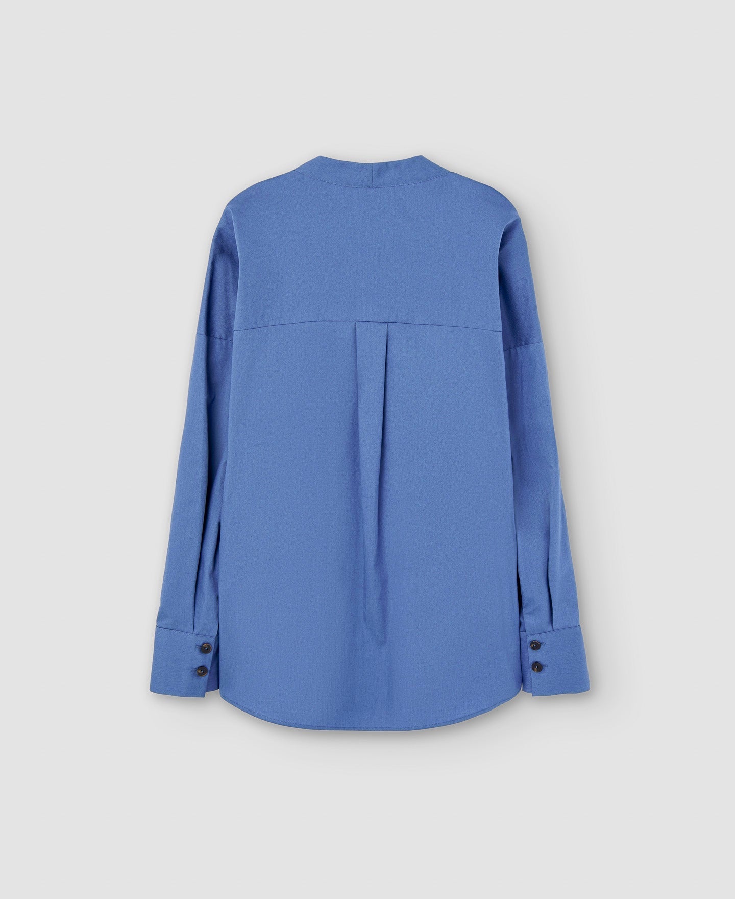 Women Shirt | Blue/Grey Organic Cotton Shirt by Spanish designer Adolfo Dominguez