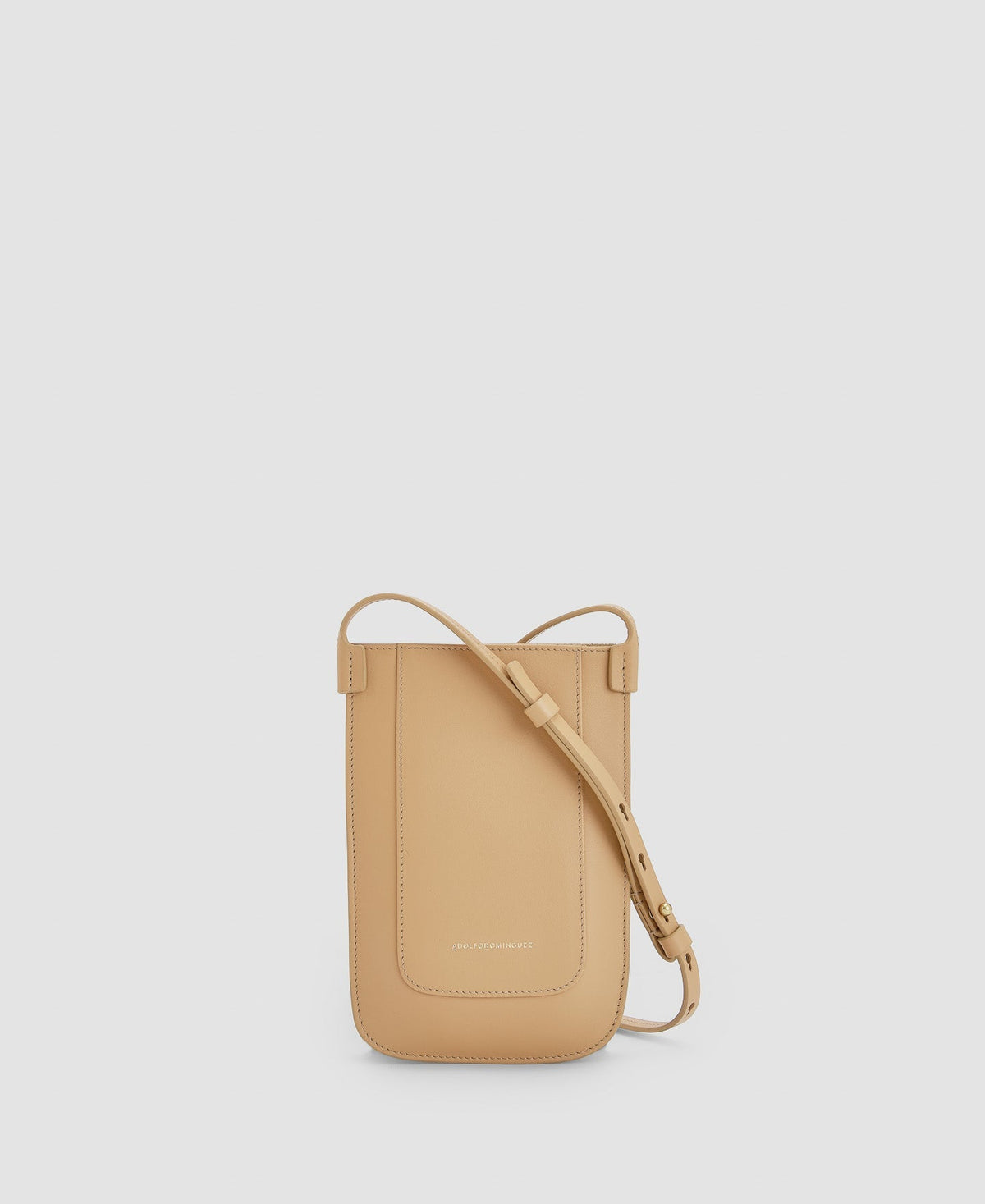 Women Wallet | Camel Vachetta Phone Bag by Spanish designer Adolfo Dominguez