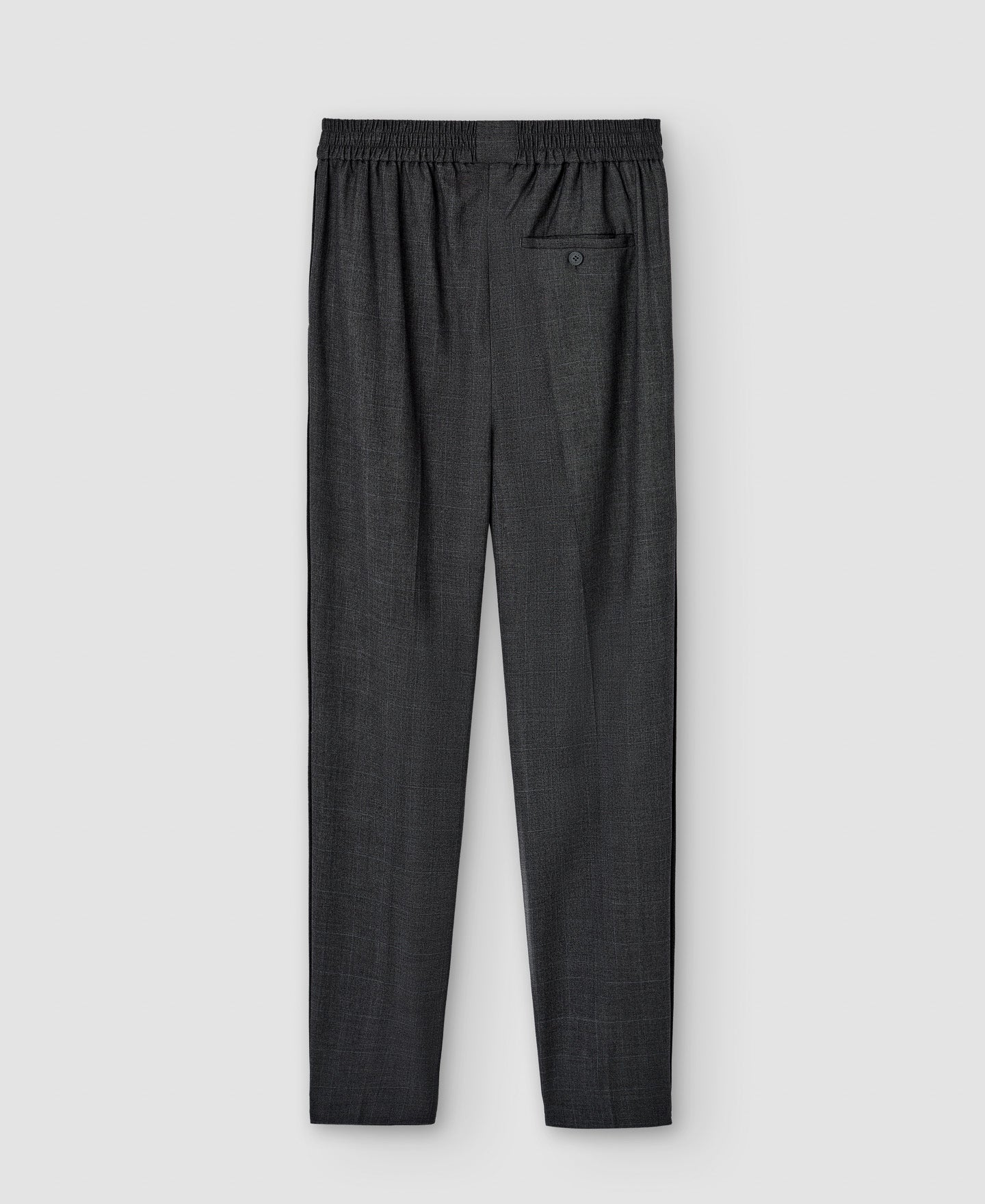 Women Trousers | Charcoal Grey Straight Cut Dart Trousers by Spanish designer Adolfo Dominguez