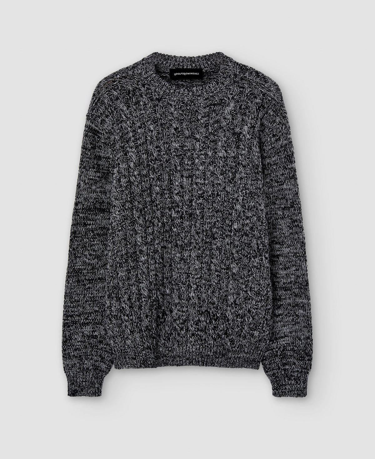 Men Jersey | Charcoal Grey/Ligh Sweater by Spanish designer Adolfo Dominguez