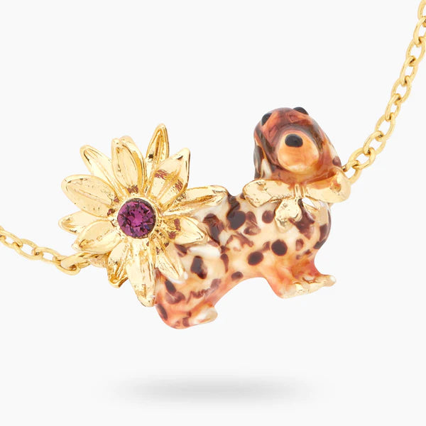 Daschund And Flower Fine Bracelet | ASLA2021