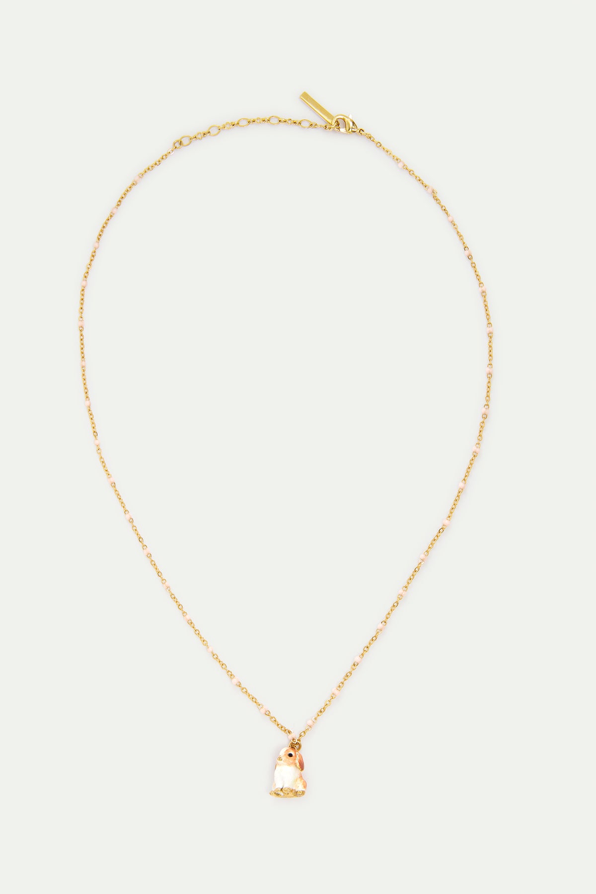 Lop Rabbit Pendant Necklace detail view
