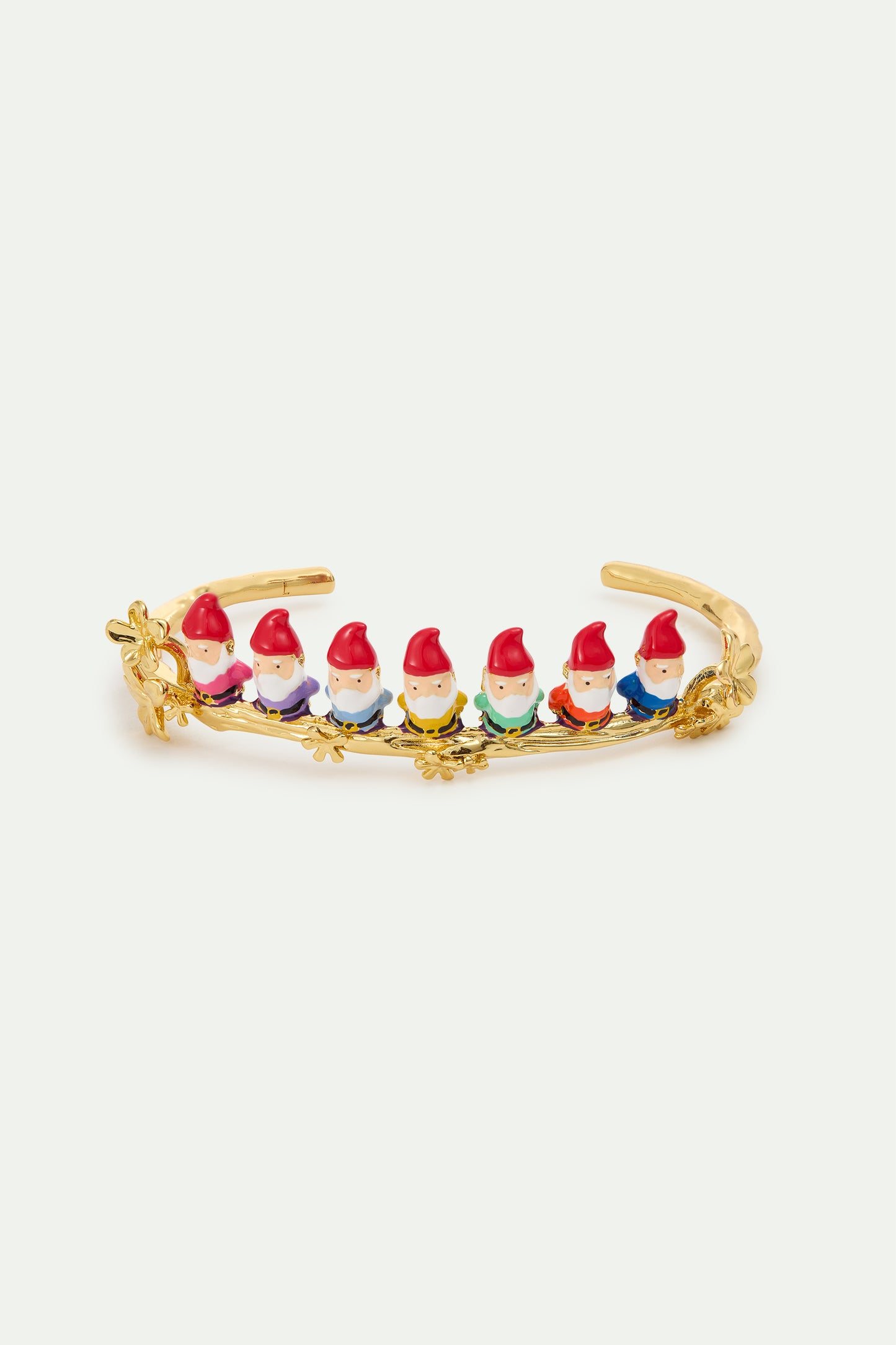 Seven Dwarves And Gold Flower Cuff Bracelet size L alternate view