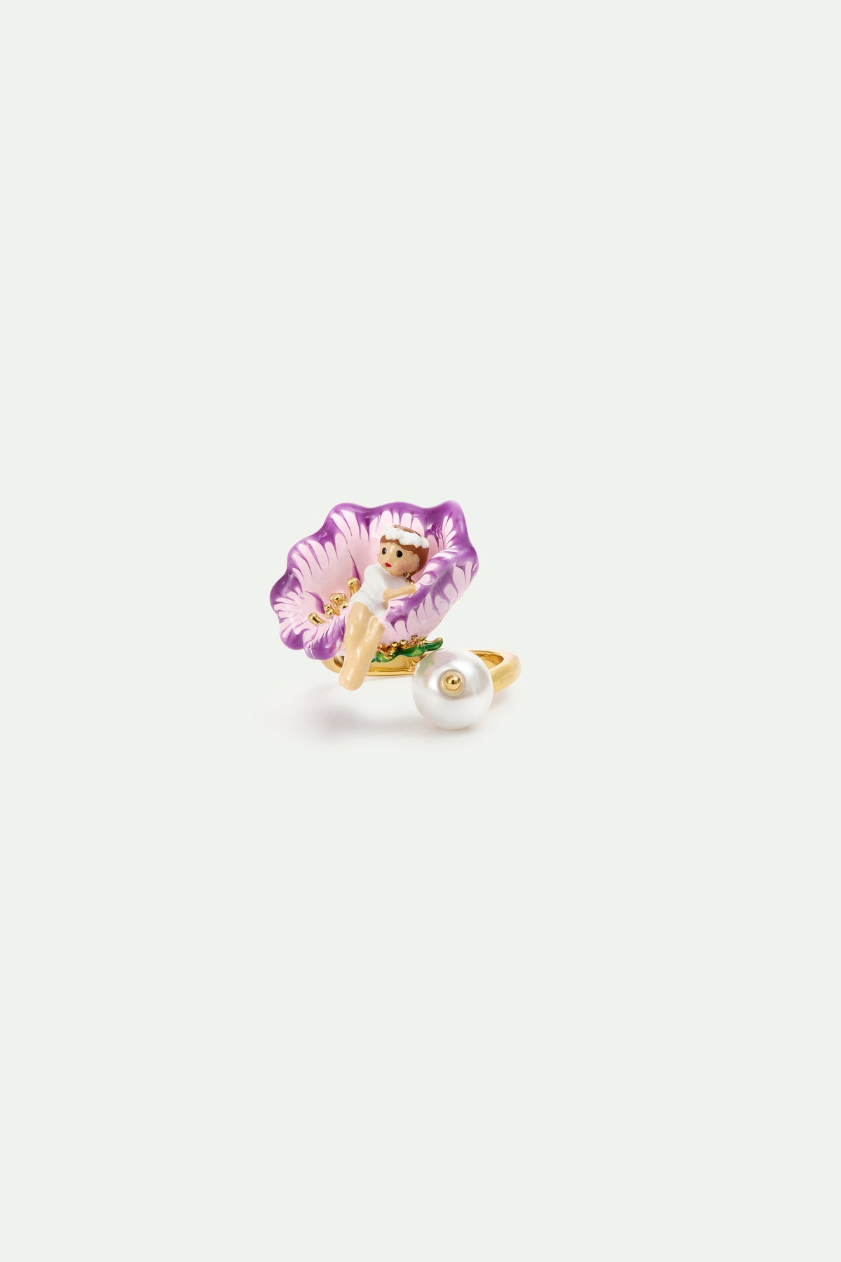 Mallow Flower Adjustable Ring alternate view