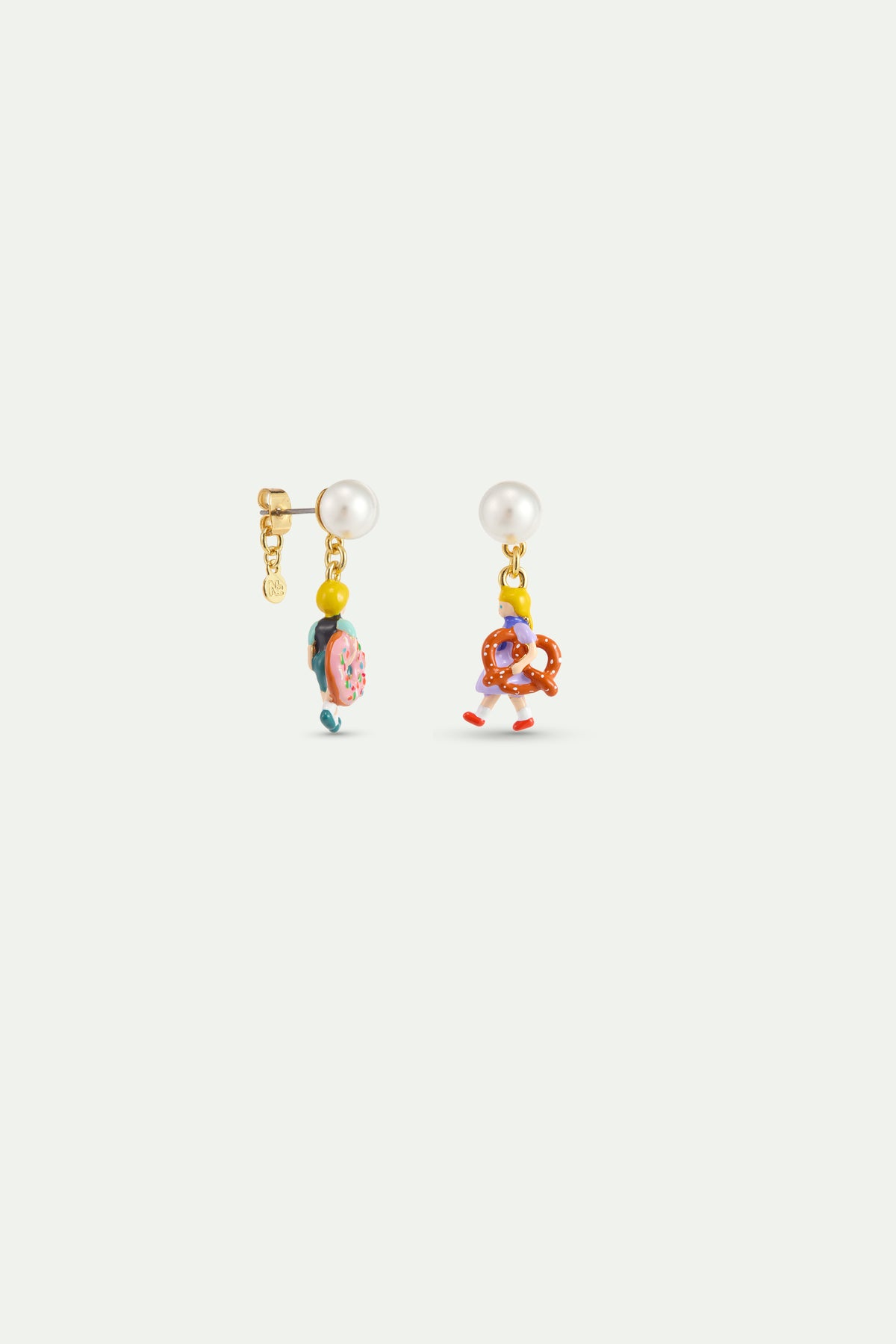 Hansel And Gretel Asymmetrical Earrings alternate stud view