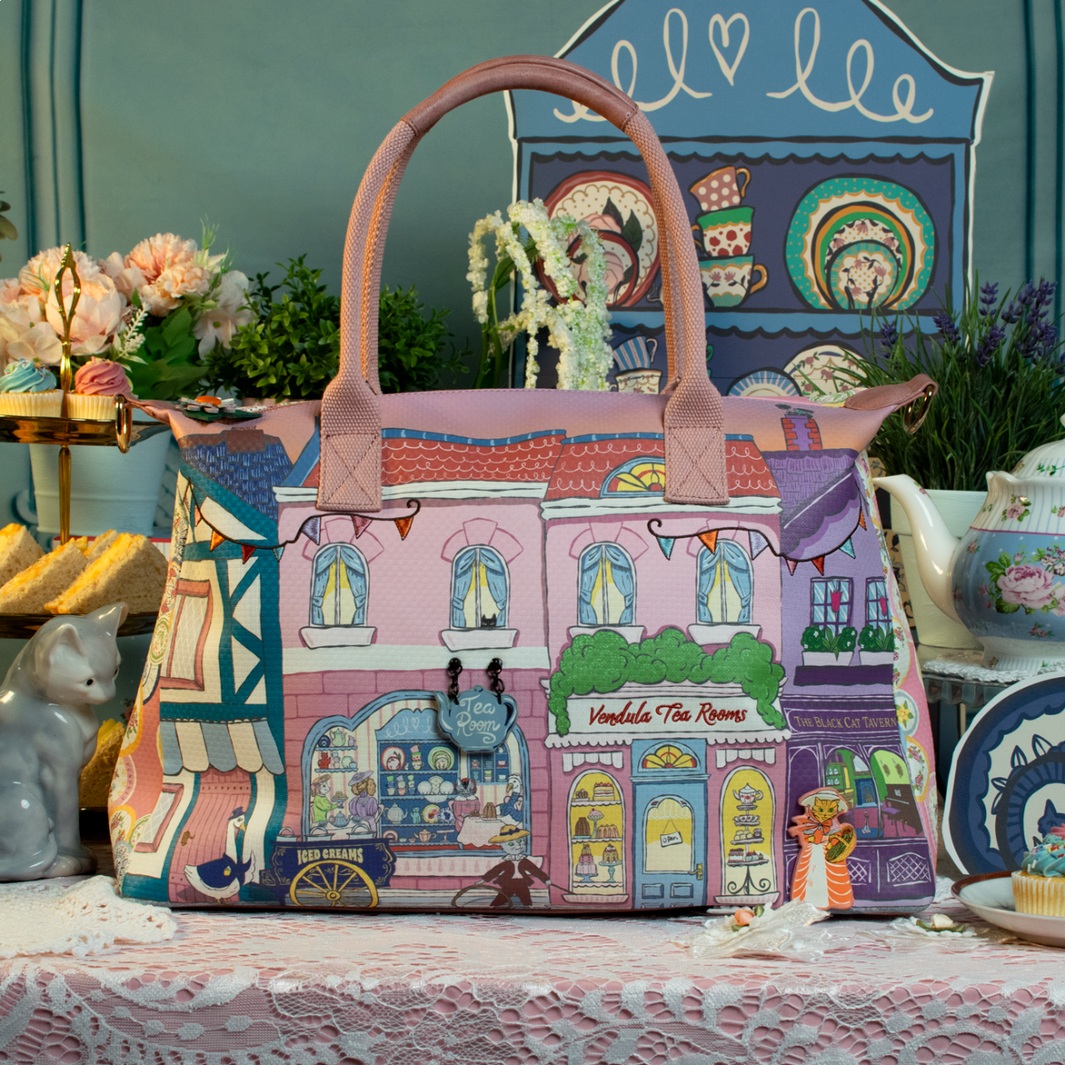 Heritage Victorian Tea Rooms Double Weekender Tote