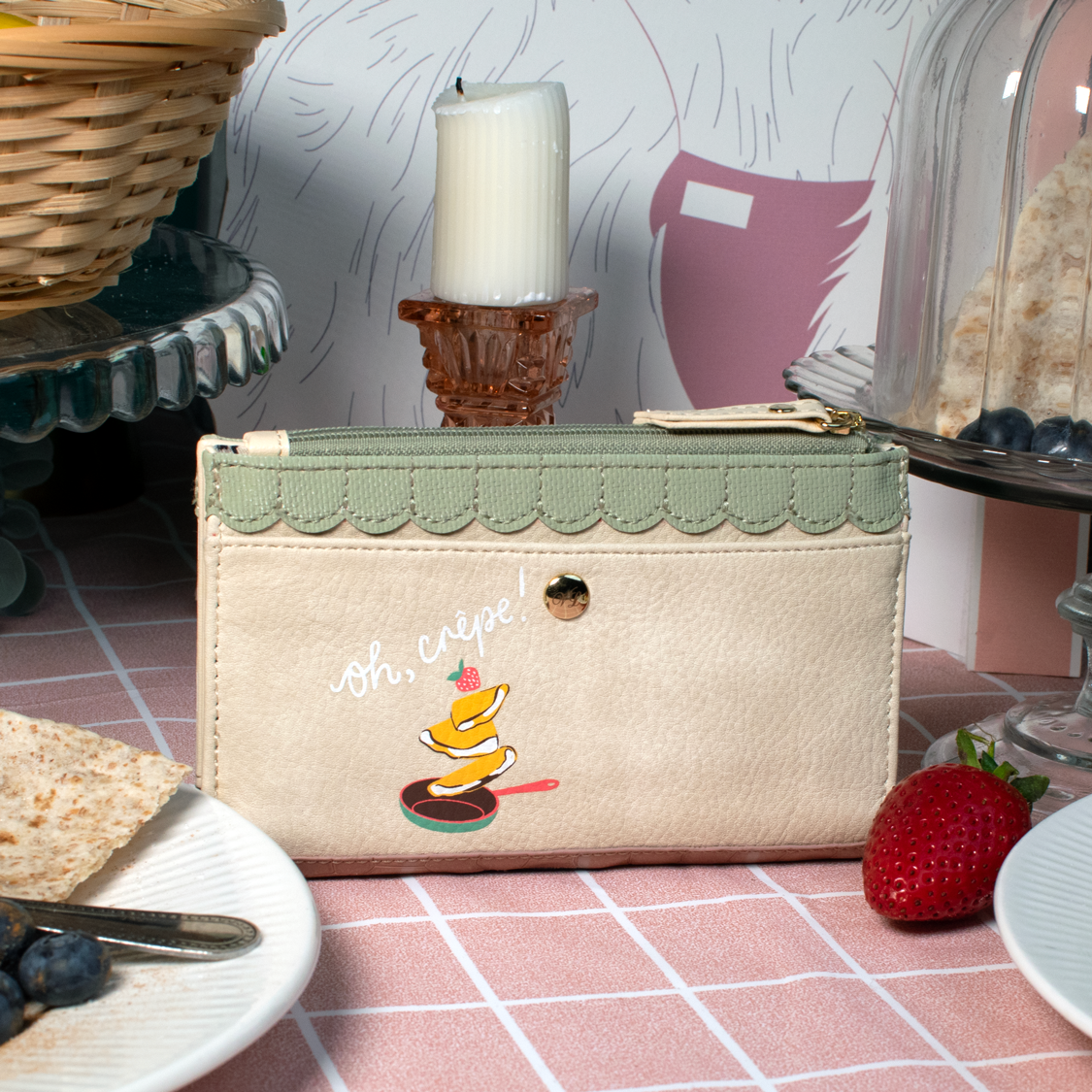 La Petite Creperie Compact Folding Wallet