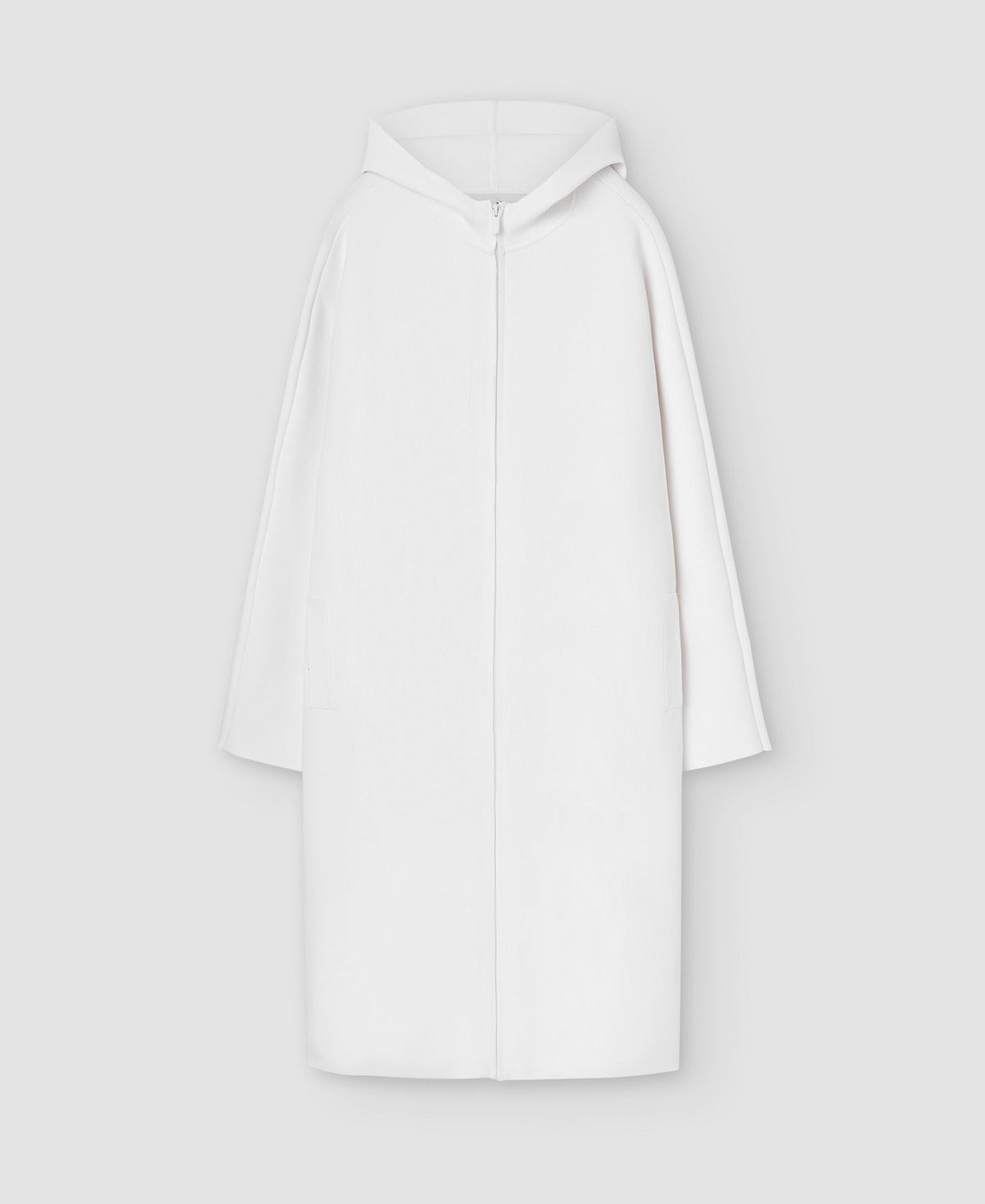 Women Coat | Ecru Recycled Nylon Double Faced Coat by Spanish designer Adolfo Dominguez